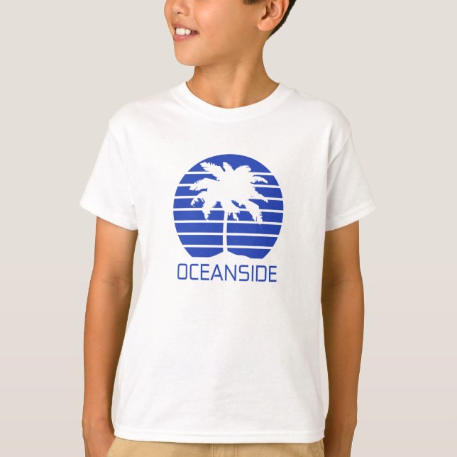Oceanside California Sunset T-Shirt (Framsida)