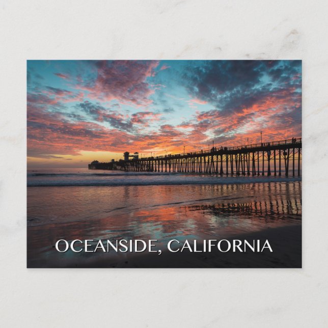 Oceanside California Vykort (Framsida)