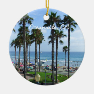Oceanside Kalifornien Julgransprydnad Keramik