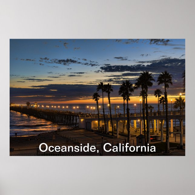 Oceanside, Kalifornien Poster (Framsidan)