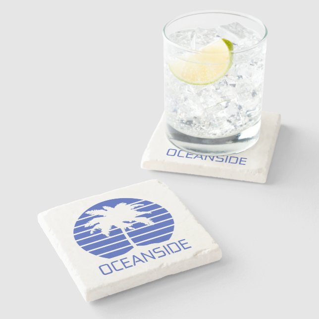 Oceanside Kalifornien Solnedgång   Stenunderlägg (Sidan)