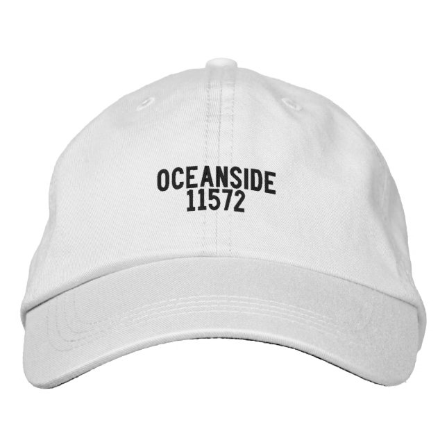 Oceanside Long Island New York Hat Broderad Keps (Framsida)