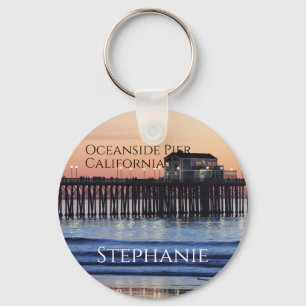 Oceanside Pier California Personlig Nyckelring