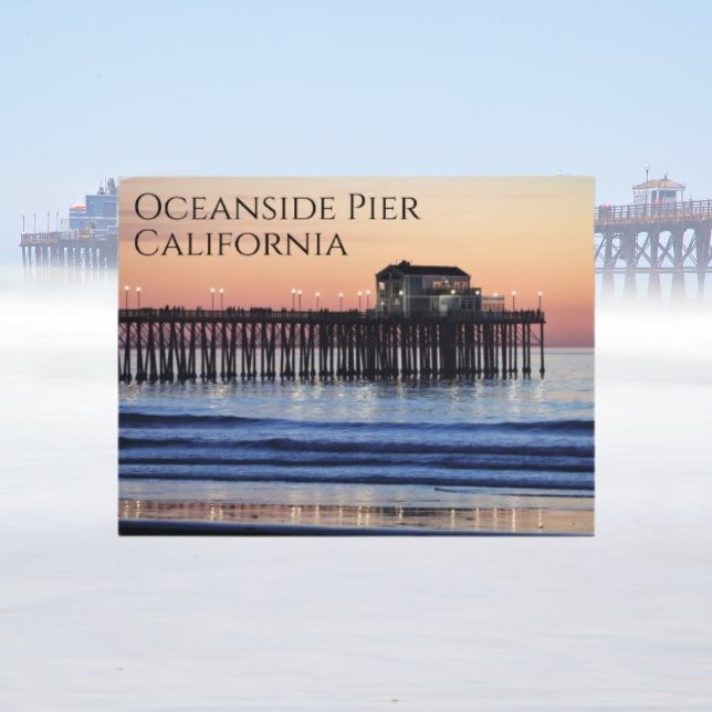 Oceanside Pier California Vykort (Skapare uppladdad)