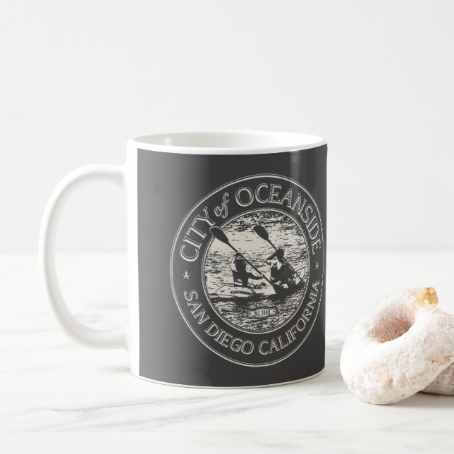 OCEANSIDE SAN DIEGO CALIFORNIA - OCEANSIDE HARBOR KAFFEMUGG (Med munk)