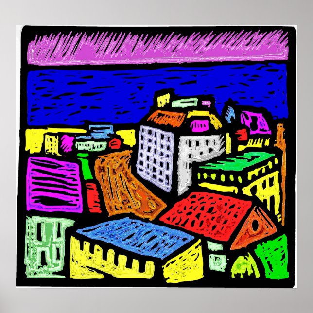 Oceanside Town Poster (Framsidan)