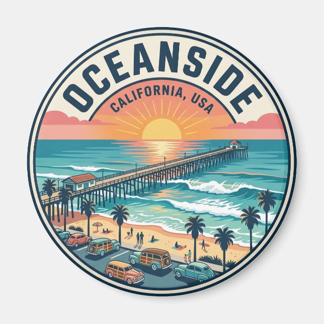 Oceanside USA Magnet (Framsidan)