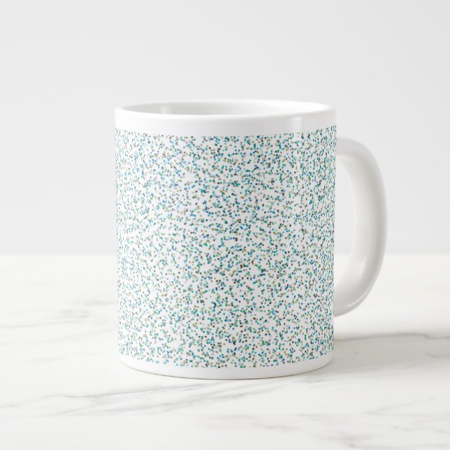 Oceanspired Specklade punkter Jumbo Mugg (Framsida höger)