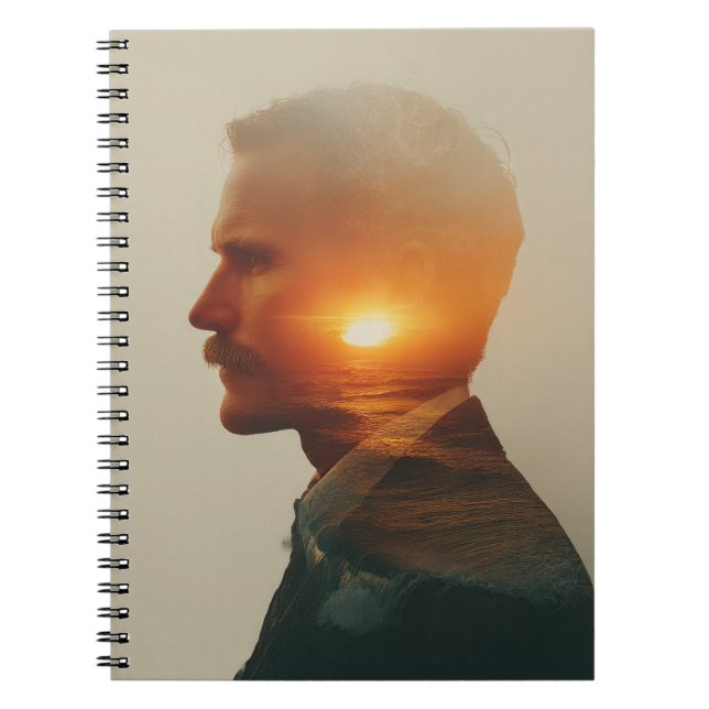 Oceansyl: Exponering för vattenfärgad Dubbla Anteckningsbok (Framsidan)