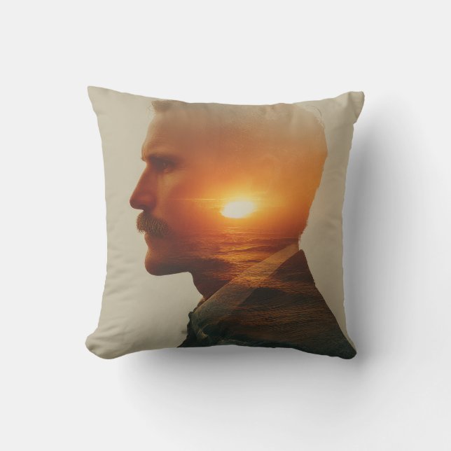 Oceansyl: Exponering för vattenfärgad Dubbla Kudde (Framsida)