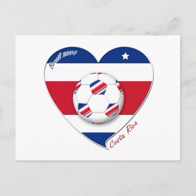 Oceanteamet "COSTA RICA" FÚTBOL TICO nacional Vykort (Framsida)