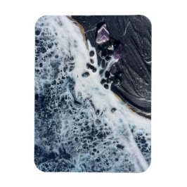 oceanvåg kristall konst magnet kustnära strand dek
