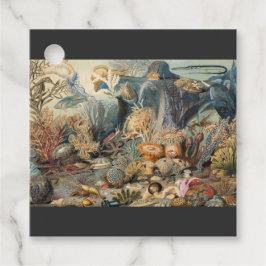 Oceanvärlden, under havet, Nautisk Gåvor Etiketter