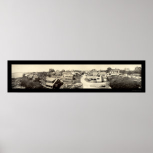 Oceanview Marblehead foto 1908 Poster