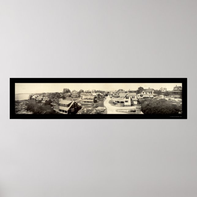Oceanview Marblehead Photo 1908 Poster (Framsidan)