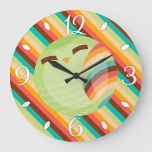 OCee Uggla Rand Clock Stor Klocka