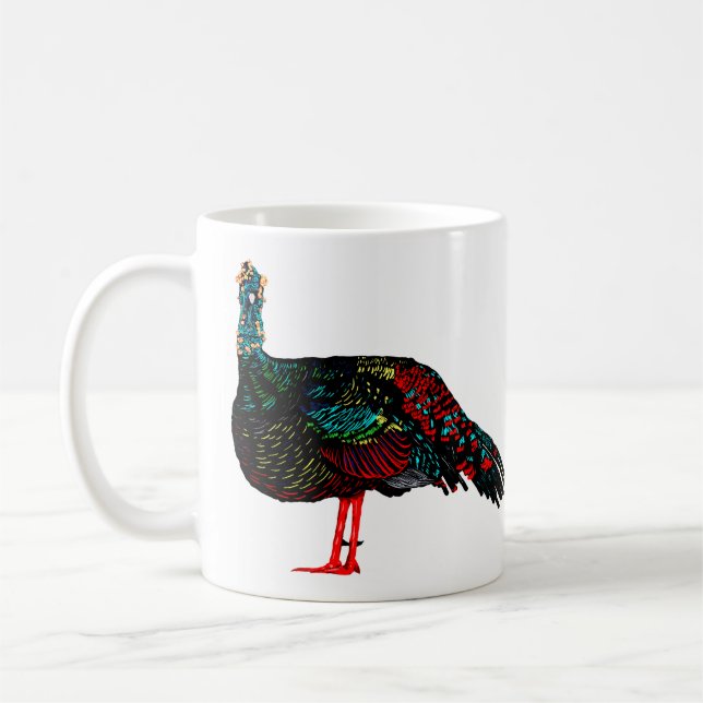 Ocellated Turkey Kaffemugg (Vänster)