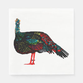 Ocellated Turkey Pappersservett