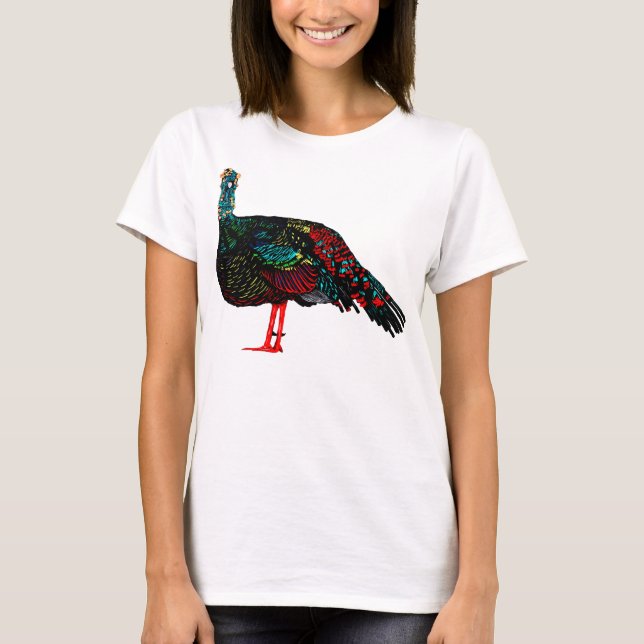 Ocellated Turkey T Shirt (Framsida)