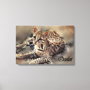 Ocelot Älskare Art Canvastryck
