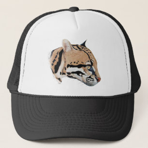 Ocelot Porträtt Truckerkeps