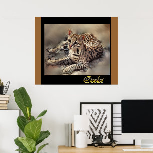 Ocelot Vild katt Älskare Poster