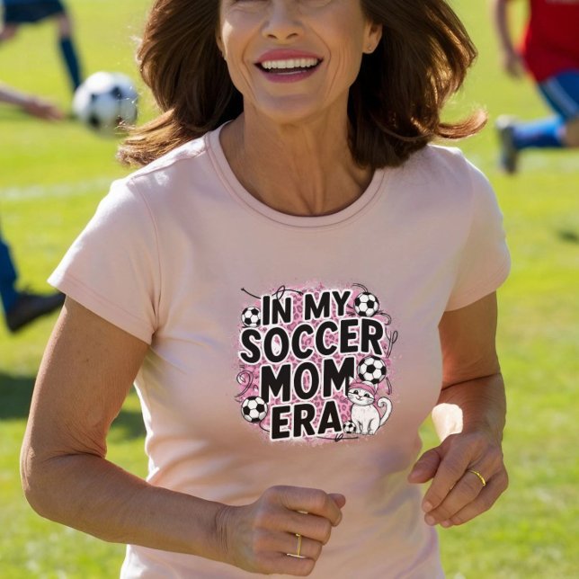 Ocer Cat Mamma Era T Shirt (Soccer Mom Era T-Shirt - Perfect for Cat-Loving Soccer Moms!)