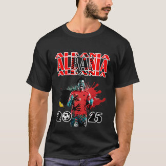 Ocer Goal Firande Albanien Flagga 2025 T Shirt