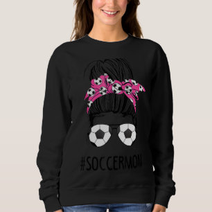 Ocer Mamma Life Messy Bun Hair Sunglass Mor T Shirt