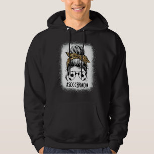 Ocer Mamma Life Messy Bun Leopard Mors dag Ble Hoodie