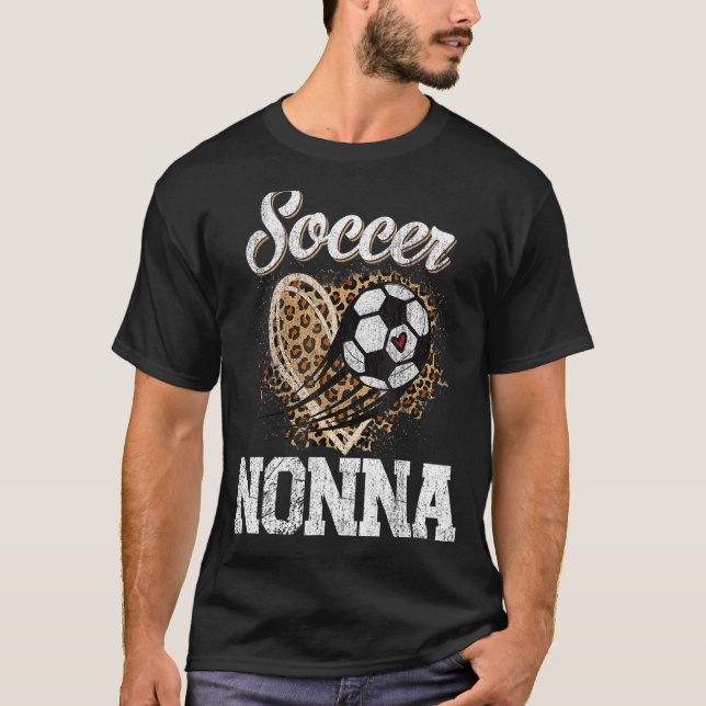 Ocer Nonna Leopard Boll Mors dag T Shirt (Framsida)