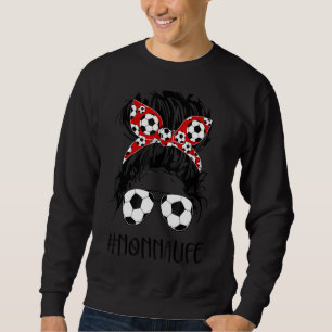 Ocer Nonna Life Messy Bun Women Soccer Mor Lång Ärmad Tröja