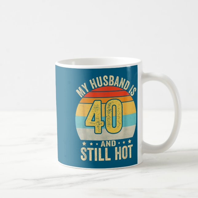 Och 40:e make födelsedag make 40 kaffemugg (Höger)