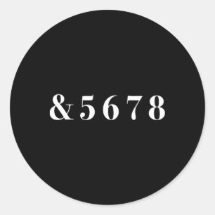 Och 5678 Minimalistisk Dans Cheerleading Runt Klistermärke