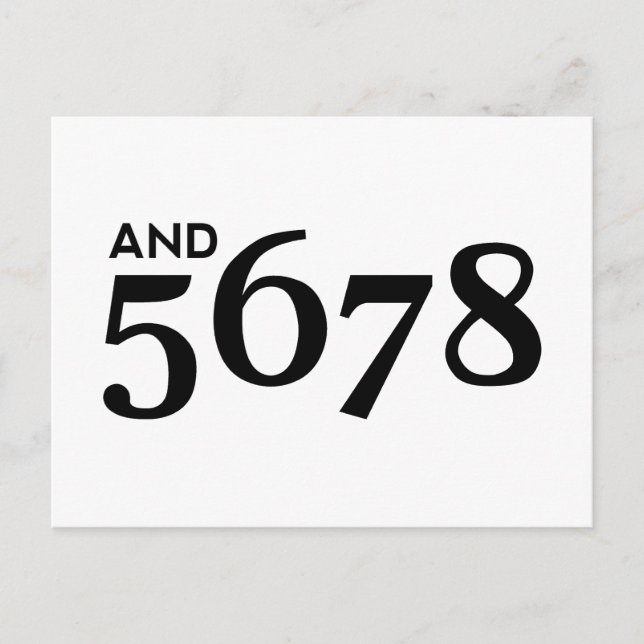 och 5678 vykort (Framsida)