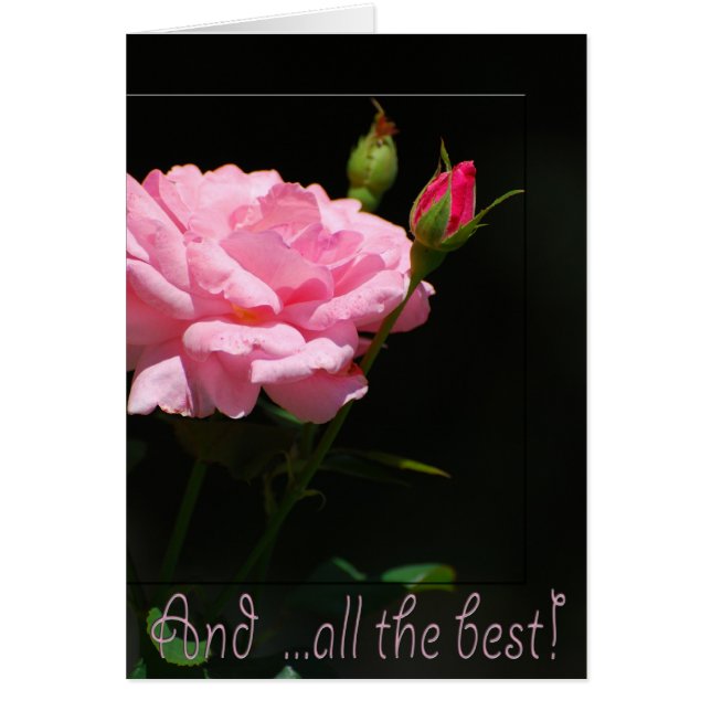 Och allt det bästa hälsningskort (Framsidan)