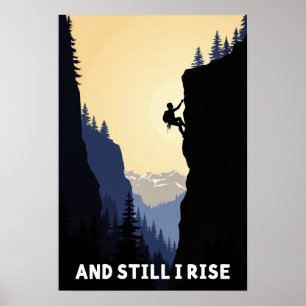 Och ändå Stiga upp jag Motiveringskonst Poster