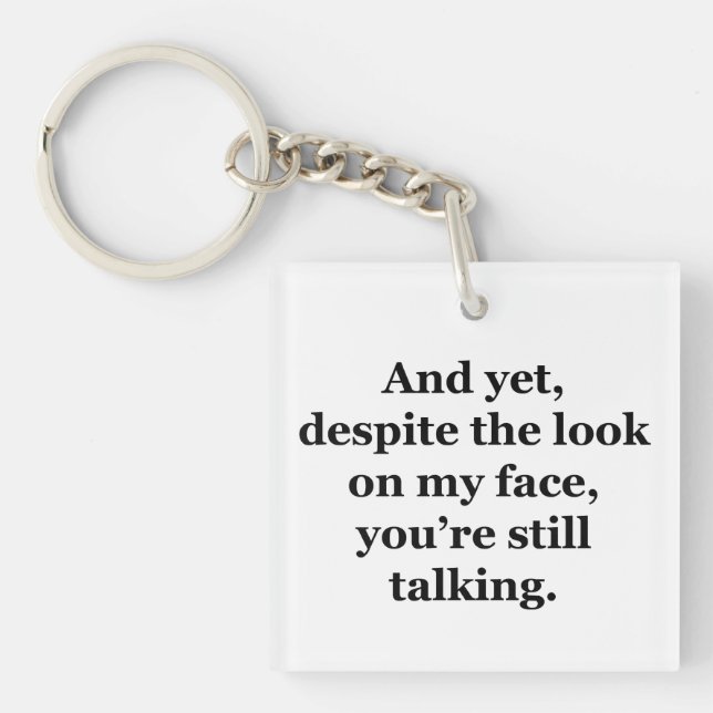 Och ändå, trots min syn på Ansikte (Framsidan)