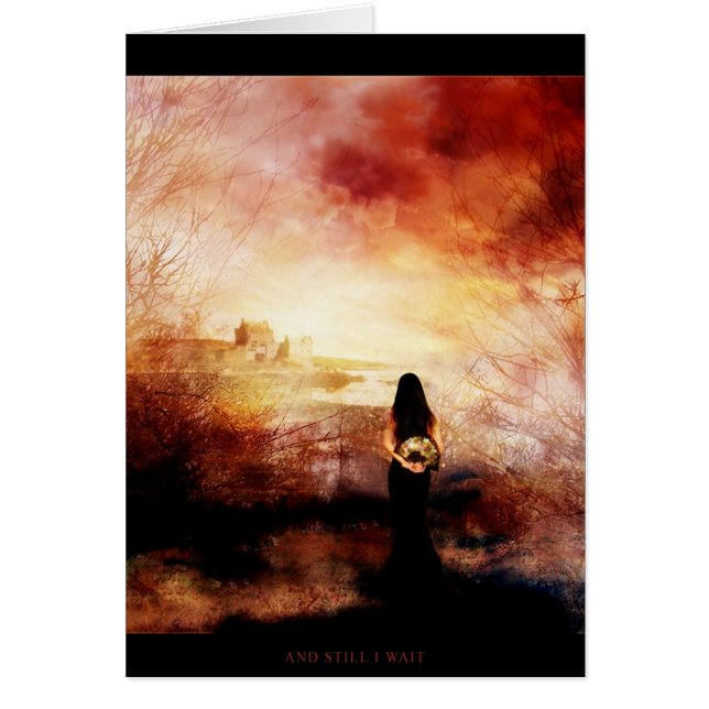 Och ändå väntar jag.. hälsningskort (Framsidan)