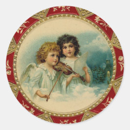 Och Änglar-Sjungan - Helgdag Runt Klistermärke