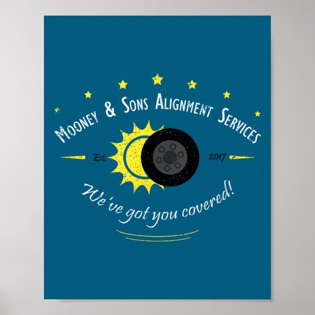 Och astronomi vetenskaps fans solförmörkelse poster (Framsidan)