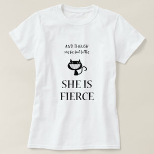 Och även om hon bara är liten är hon häftig katt t shirt