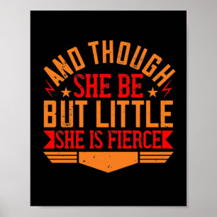 Och även om hon bara är liten, så är hon hård poster