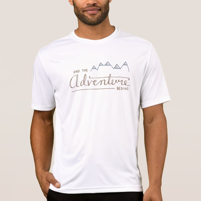 Och äventyr börjar manar T-tröja Tröja (Framsida)
