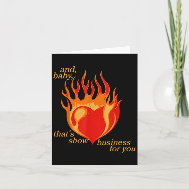 Och Baby som visar upp affärer för dig Kort (Framsida)