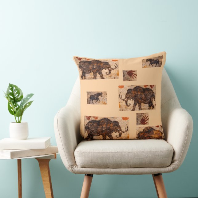 och bison mosaik grottkonst kudde produkt (Stol)