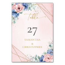  och blå blommigt eukalyptus guld