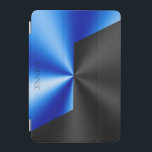 och blå metallbakgrund iPad mini-hölje iPad Mini Skydd<br><div class="desc">Blå och svart geometrisk bakgrund,  metallisk bakgrund med anpassadets bakgrund.</div>