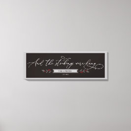 Och boskapen hängdes - stor julklapp canvastryck