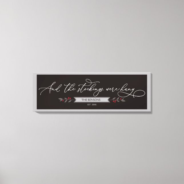 Och boskapen hängdes - stor julklapp canvastryck (Framsida)